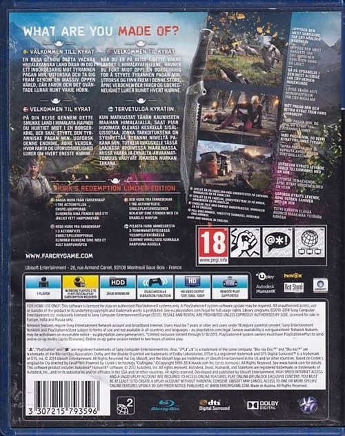 Far Cry 4 Limited Edition - PS4 Spil (A Grade) (Genbrug)